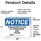 Signmission Manager's Office By Appointment Only Please OSHA Notice Sign, Vinyl Decal, 10in W x 7in L, 2PK OS-2PACK-NS-D-710-L-14139 - alternate 2